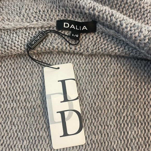 Dalia waterfall knitted cardigan Grey, business casual! - Picture 7 of 7